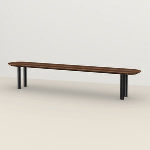 Henk Dining Bench - Flat Oval - Natural Walnut | Do Shop 