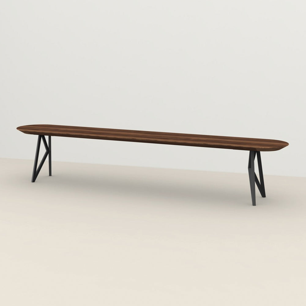 Henk Dining Bench - Flat Oval - Natural Walnut | Do Shop 