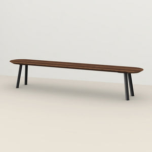 Henk Dining Bench - Flat Oval - Natural Walnut | Do Shop 