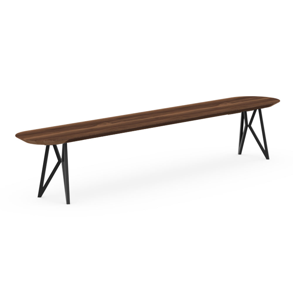 Henk Dining Bench - Flat Oval - Natural Walnut | Do Shop 