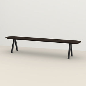 Henk Dining Bench - Flat Oval - Stained Oak | Do Shop 