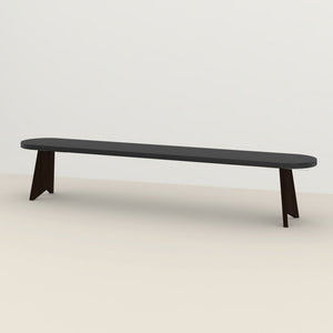 Henk Dining Bench - Flat Oval - Stained Oak | Do Shop 