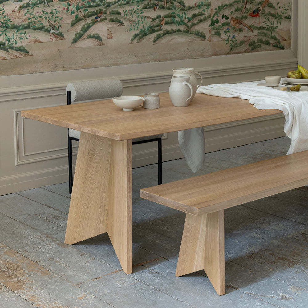 Henk Dining Bench - Rectangular - Stained Oak | Do Shop 