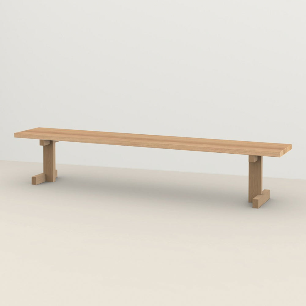 Henk Dining Bench - Rectangular - Natural Oak | Do Shop 