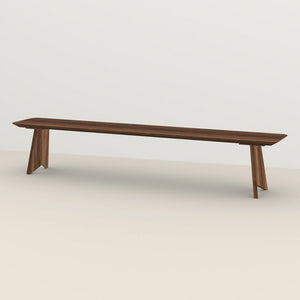 Henk Dining Bench - Rectangular - Natural Walnut | Do Shop \