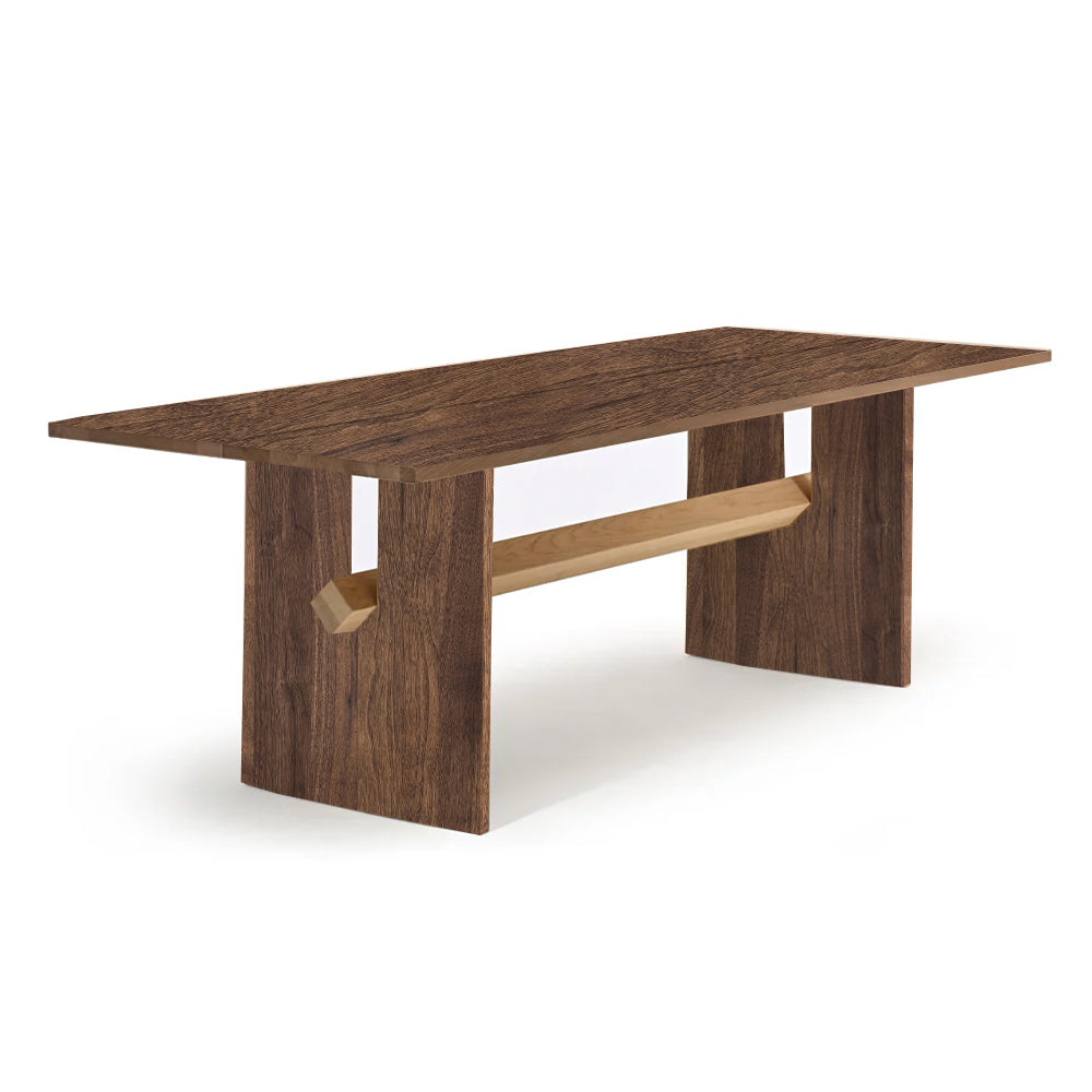 Snoop Dining Table - Walnut Table and Oak Beam by Woak | Do Shop