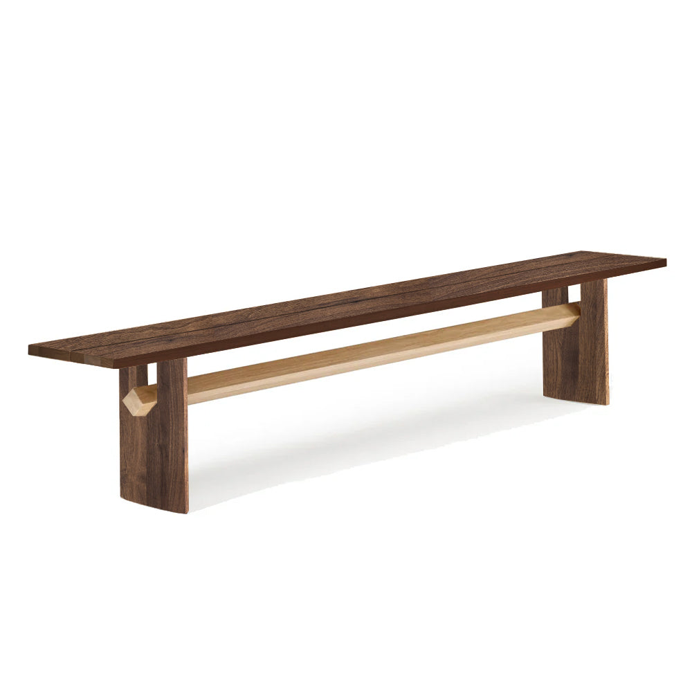 Snoop Bench - Walnut Bench and Oak Beam by Woak | Do Shopa