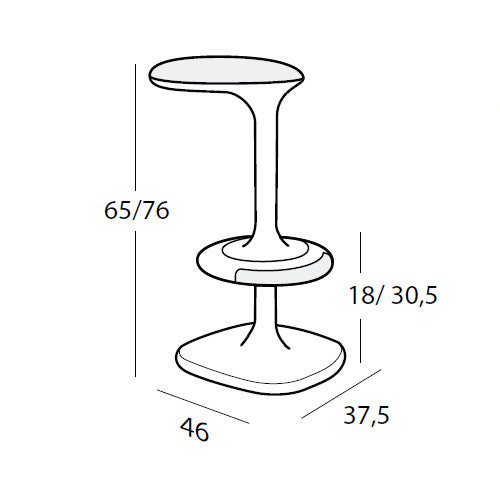 Kant Swivel Bar Stool With Gas Lift - Casamania - Do Shop