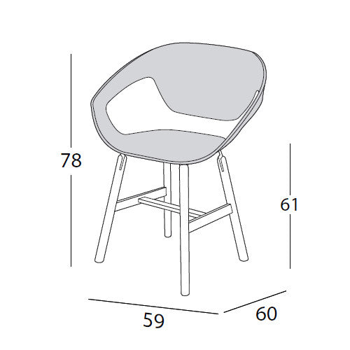 Vad Chair - Wood Base - Casamania - Do Shop